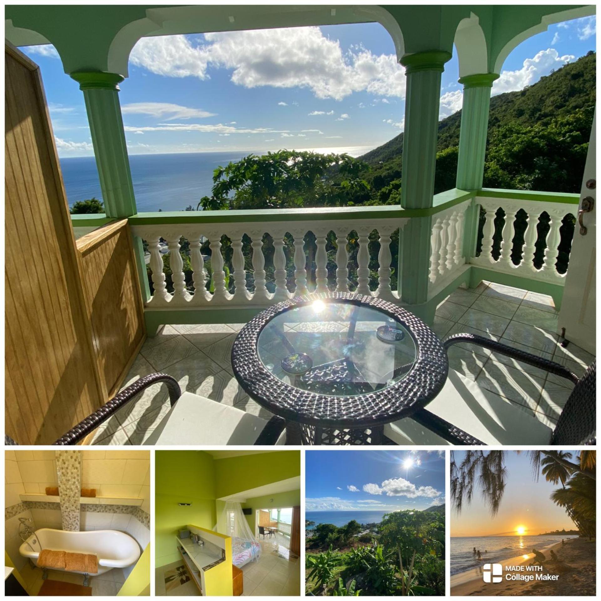 Laborie Greenhouse On The Hill, Sea View Studio Apartment מראה חיצוני תמונה